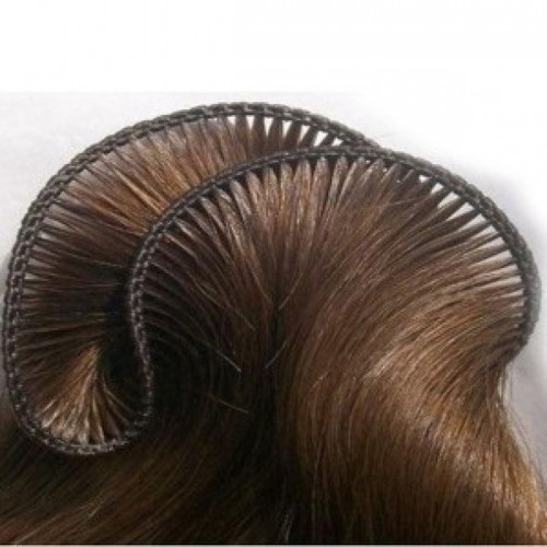 Hand tied weft hair