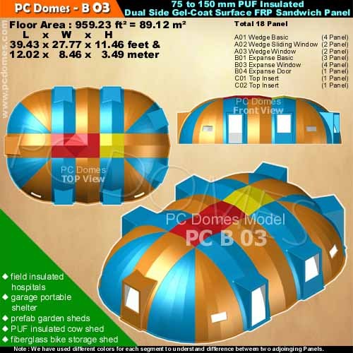 FRP Insulated Domes House
