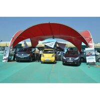 Car Parking Tent - Steel Material, Dome Shape, Waterproof, Folding Style, Red Color | Lightweight Design, Long Lifespan, Ideal For Hotels And Offices
