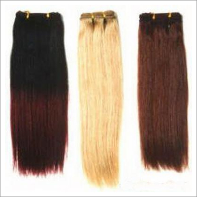 Machine weft human hair