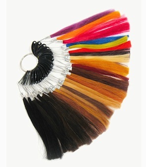 Human hair color ring
