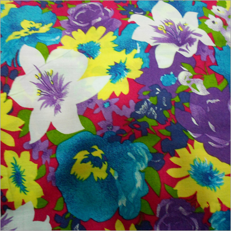 Flower Printed Rayon Fabric