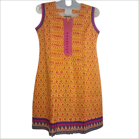 Sleeveless Cotton Kurti