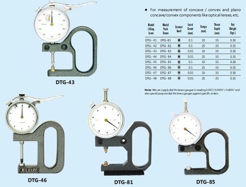 Dial Thickness Gauges - Series - DTG