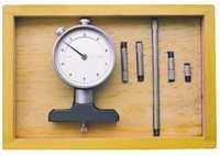Dial Depth Gauges - Stainless Steel, 10-50 Width | Analog Only Display, White And Silver Finish, Laboratory Use