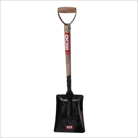 5 No.(TEC) Square Nose Wooden Handle Shovel