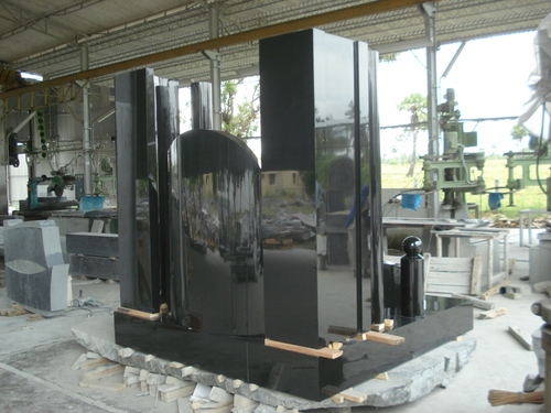 Black Galaxy Granite Monument