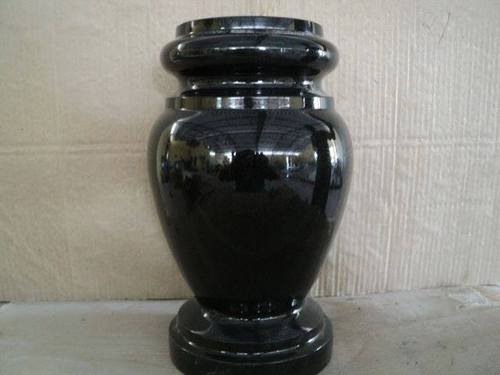 Absolute Black Granite vase