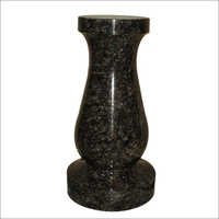 Indian Black Classic Granite Vase