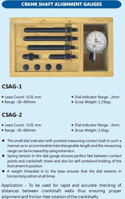 Crank Shaft Alignment Gauge L.c. 0.01mm