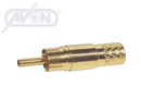 RCA MALE F/METAL GOLD PLATED