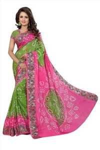Cotton Silk Wedding Sarees Online Bandhani Sarees Sale