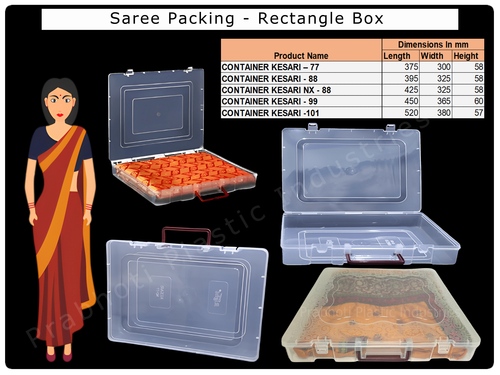 Saree Packing Plastic Box