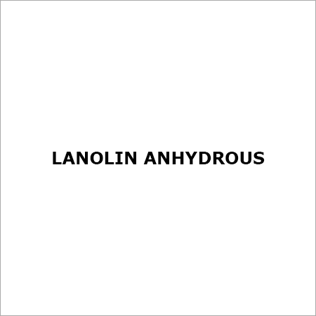 Lanolin Anhydrous Boiling Point: 120 - 140a C Approx