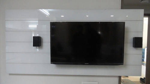 Back Painted Glass TV Unit