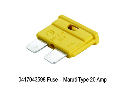 1670 XT 3598 Fuse - Plastic and Steel, 20 Amp Rating for Automobile and Engineering Industries