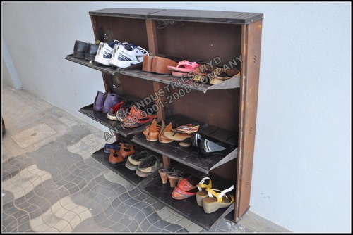 Iron 3 Door Shoe Rack