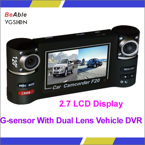 Supporting G-sensor with Dual lens Vehicle DVR