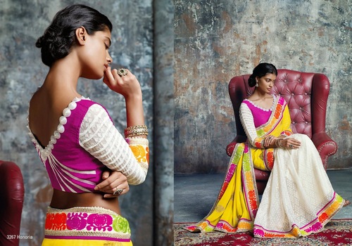 White Color Sarees