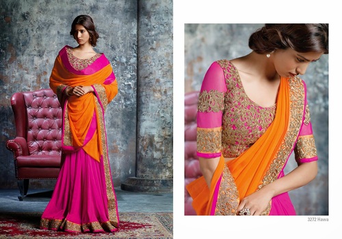 Embroidered Lehenga Sarees