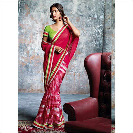 Printed Work Saree
