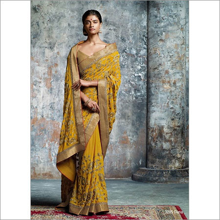 Traditional Embroidery Saree