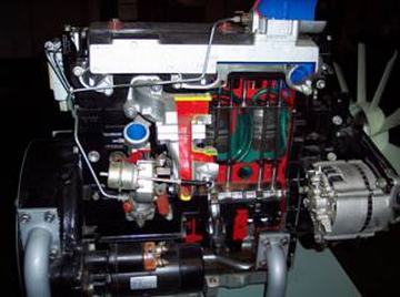 WORKING MODEL OF 4 CYLINDER 4 STROKE CI ENGINE AND GEAR BOX