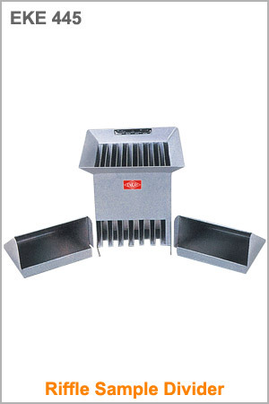 Riffle Sample Divider - Metal, 2.1 dm3 Capacity, 14 Slots 13 mm | Accurate Sampling, Efficient Division, Reliable Design