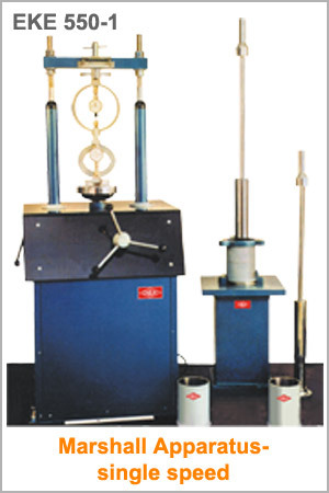 Marshall Apparatus Single Speed - Steel, 25.4 mm Aggregate, 25 KN Load Capacity | Stability Testing, Hot Mix Evaluation, Durable Design