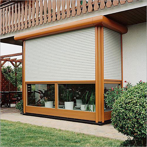 Silver Aluminium Automatic Rolling Shutter