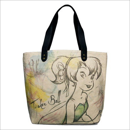 Printed Canvas Shopping Bag