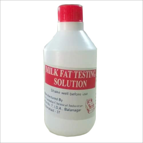 Milk fat testing solution