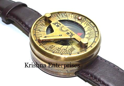 Antique Hand Band Sundial Compass