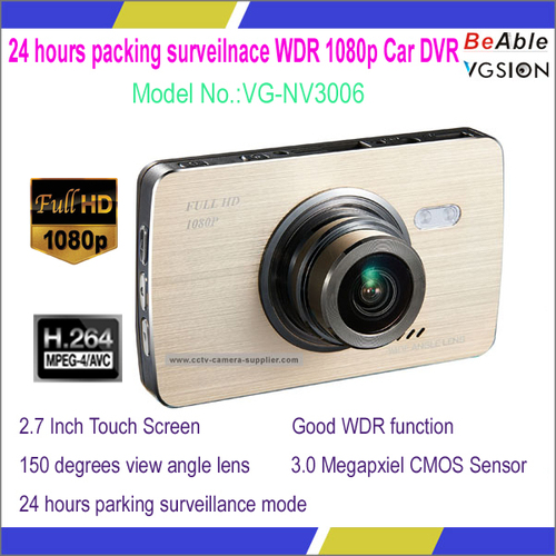 24 hours packing surveilnace WDR 1080p Car DVR
