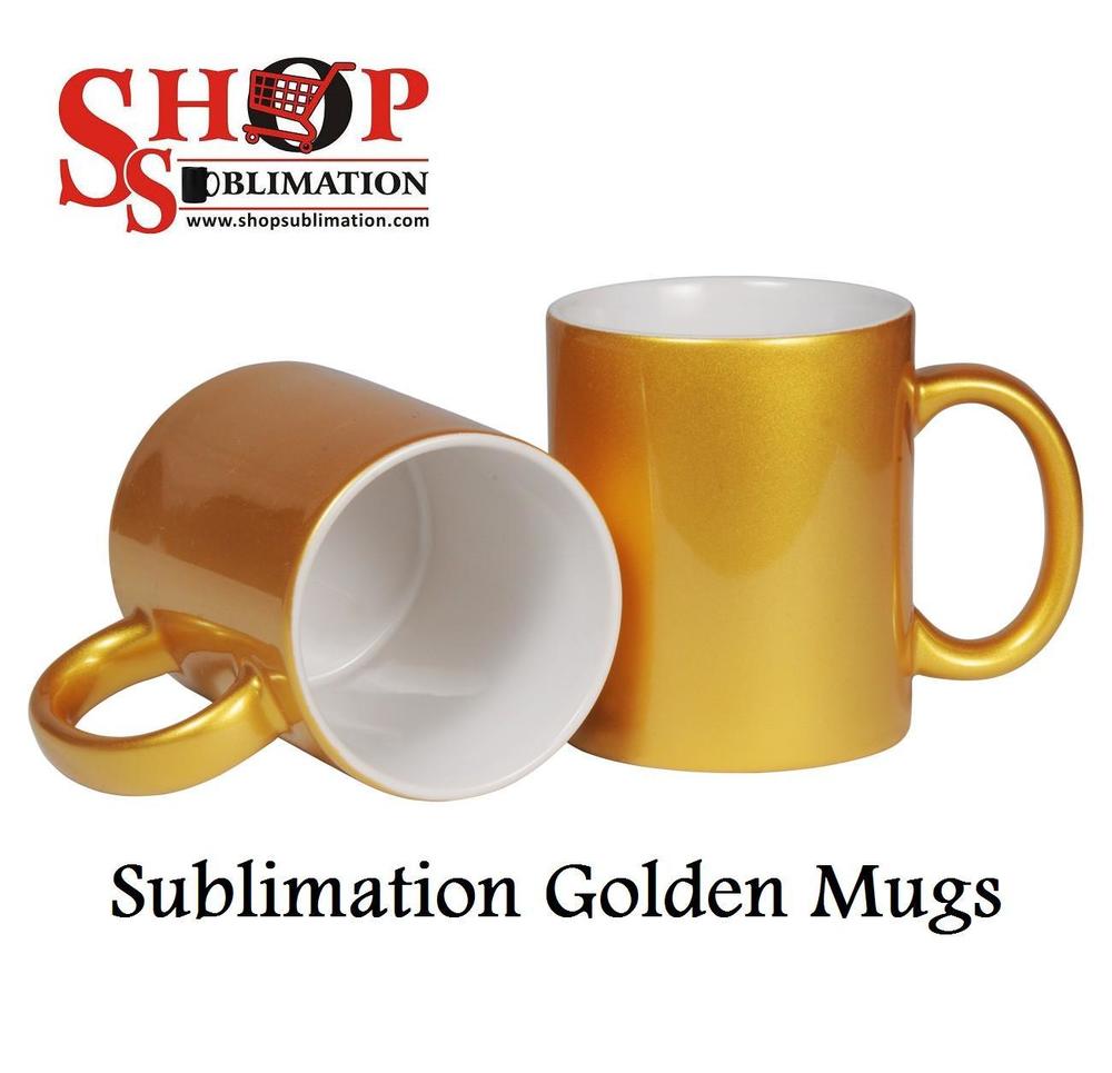 Sublimation Gold Mugs