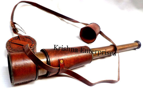 Antique Brass Telescope