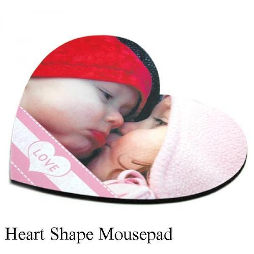 Sublimation heart shape mousepad