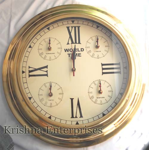 Brass Wall Clock