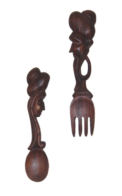 Wooden Carved Spoon Set