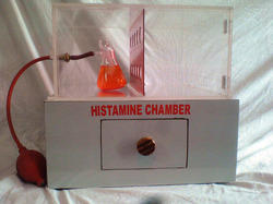 Histamine Chamber - Acrylic Sheet Material, 12" x 10" x 6" Dimensions, Glass Nebulizer, Rubber Bellow Pressure Control, Dial Type Sphygmomanometer, Y Tube and Rubber Tubing | Constant Pressure, Durable Build, Easy Monitoring, Precise Control