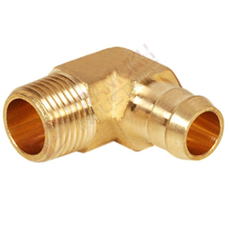 Brass Singe Burb Male ELbow