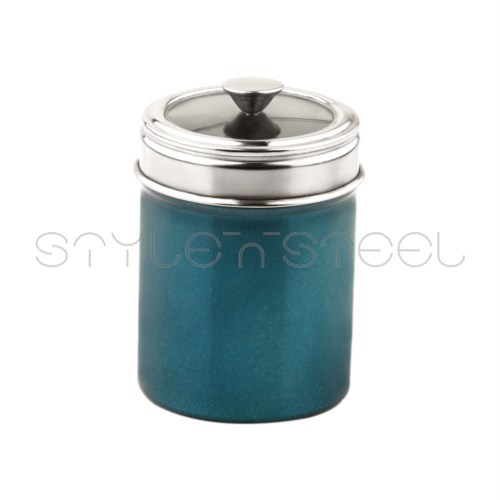 Colored See Through Canister W/Knob.