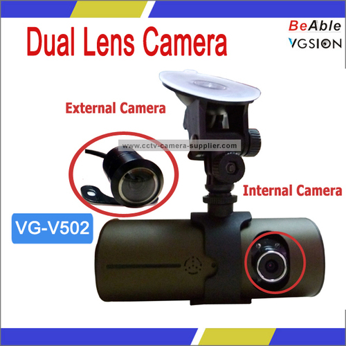 HD vehicle DVR with Dual Camera