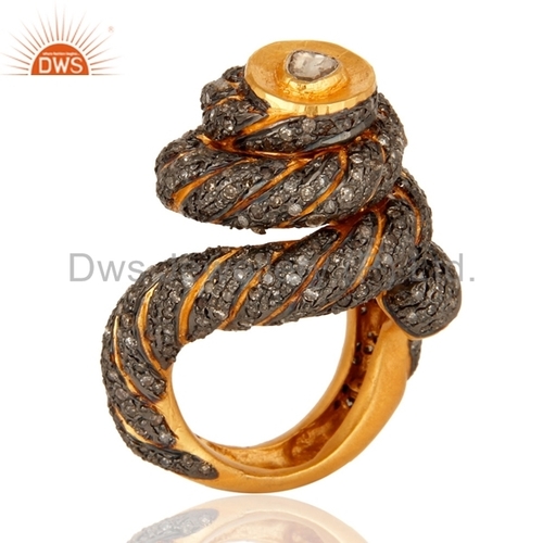 Round Brilliant Cut Natural Diamond Vintage Ring Jewelry