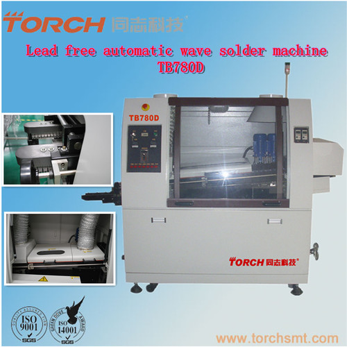 Double wave soldering machine in electric industry for SMT