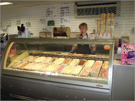 आइसक्रीम का दुकान