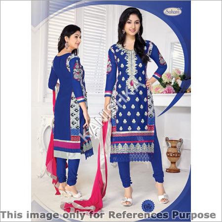 Blue Embroidery Salwar Suit