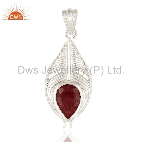 Peacock Feather 925 Silver Pendant