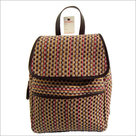 Handwoven fabric bag