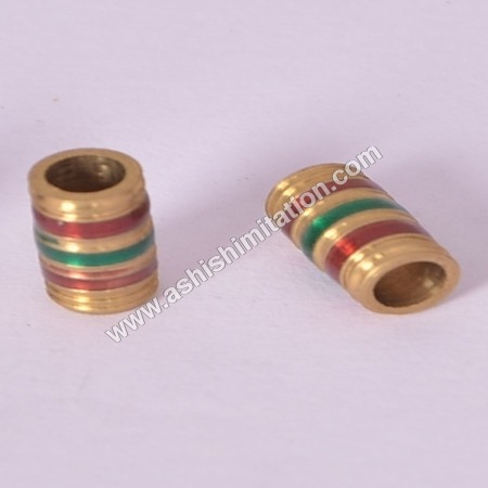 Brass Fancy Enamel Beads